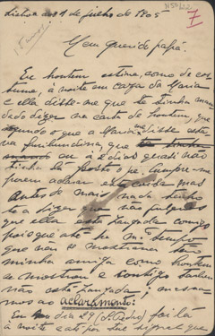  [Carta, 1905 jul. 1, Lisboa a Carlos de Sá Carneiro, Paris] / Mario