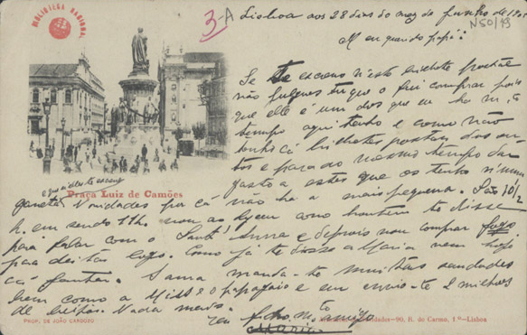  [Bilhete-postal, 1905 jun. 28, Lisboa a Carlos de Sá Carneiro, Paris] / Mario