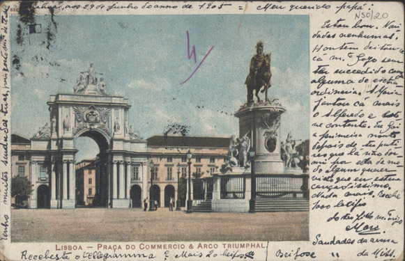  [Bilhete-postal, 1905 jun. 29, Lisboa a Carlos de Sá Carneiro, Paris] / Mario