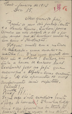  [Carta, 1913 jan. 15, Paris a Carlos de Sá Carneiro] / Mario
