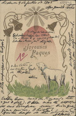  [Bilhete-postal, 1905 jul. 4, Lisboa a Carlos de Sá Carneiro, Paris] / Alfredo